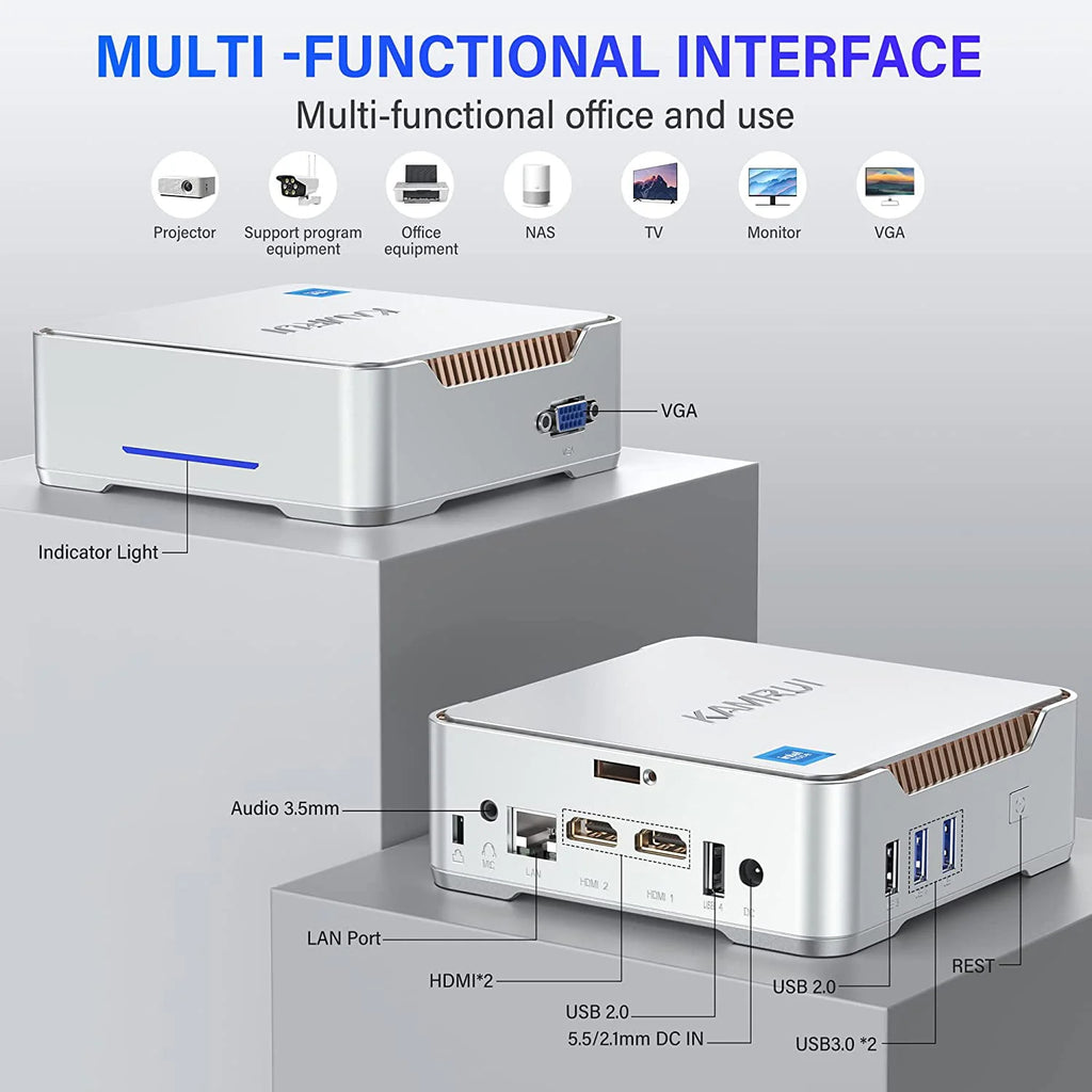 KAMRUI Mini PC N95 16GB 512GB Windows 11 Pro I112364