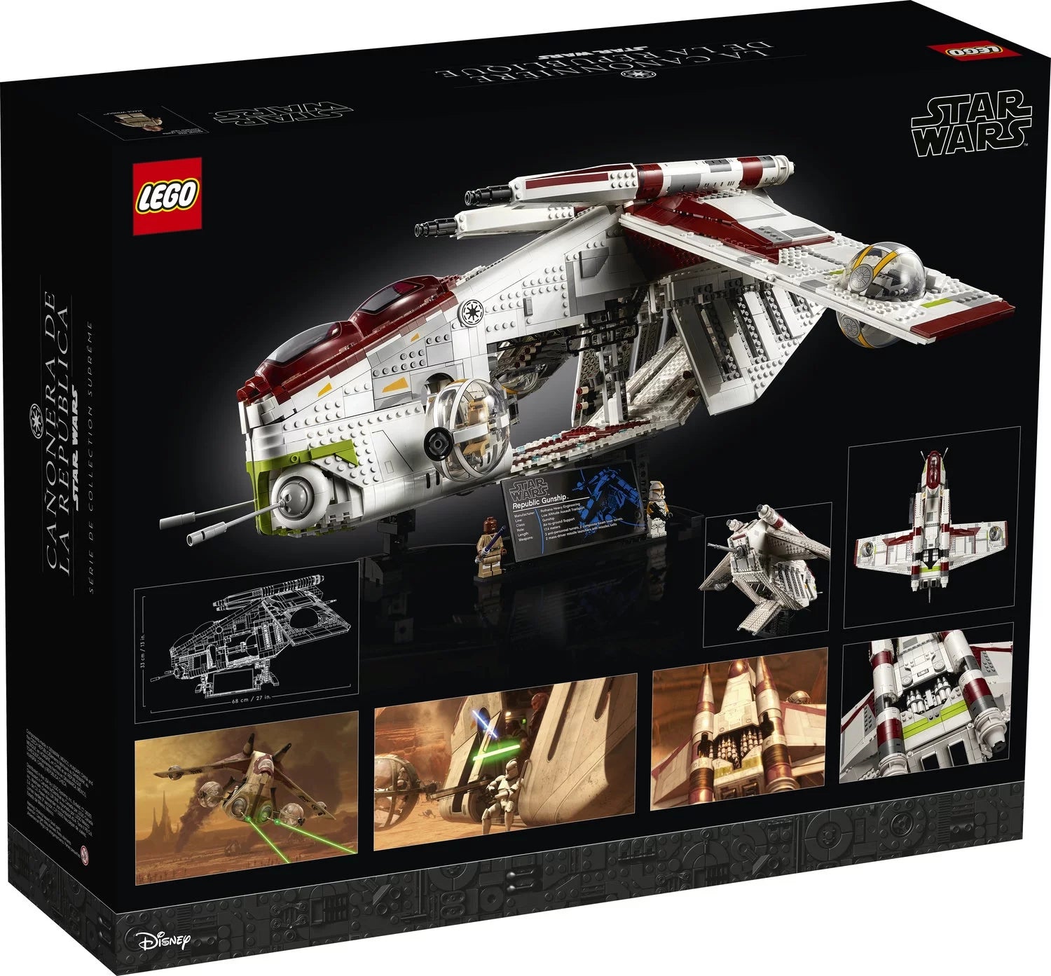 LEGO Star Wars Republic Gunship 75309 UCS Display Model Kit for Adults C981