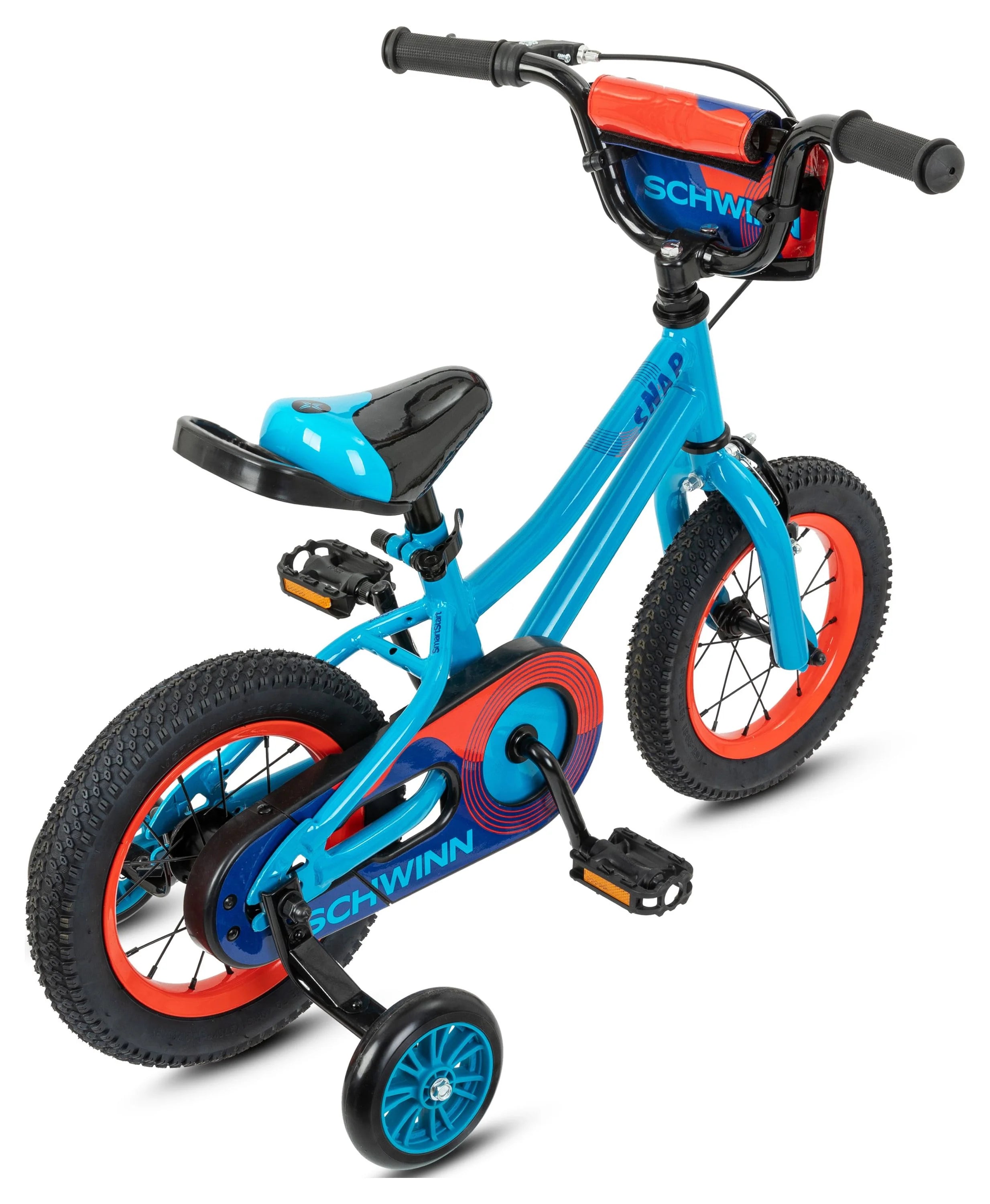 Schwinn Snap 12 inch Boys Kids Bike with Training Wheels, Blue F528147