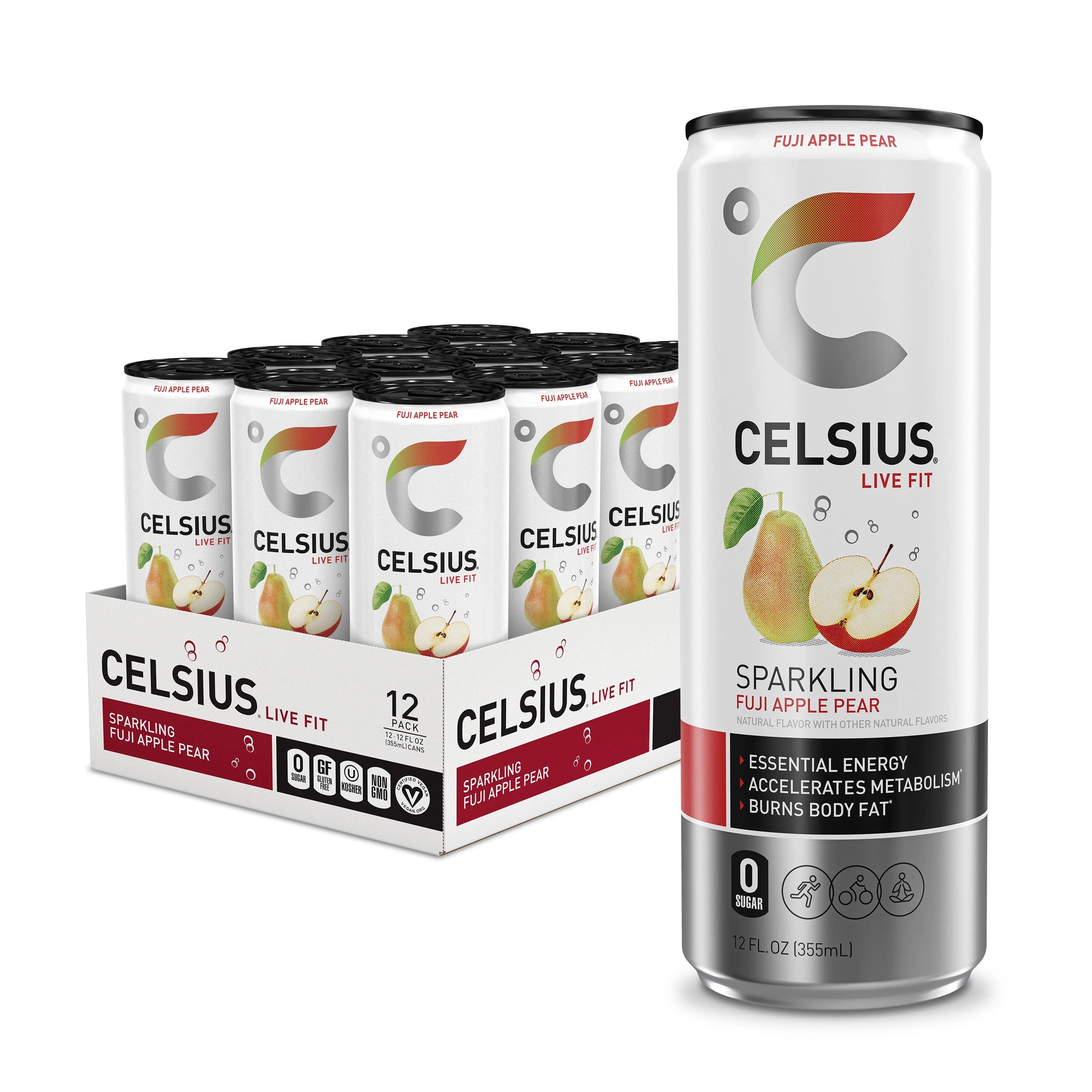 CELSIUS Sparkling Space Variety Pack, Functional Energy Drink, 12 fl oz, 12-Pack T823
