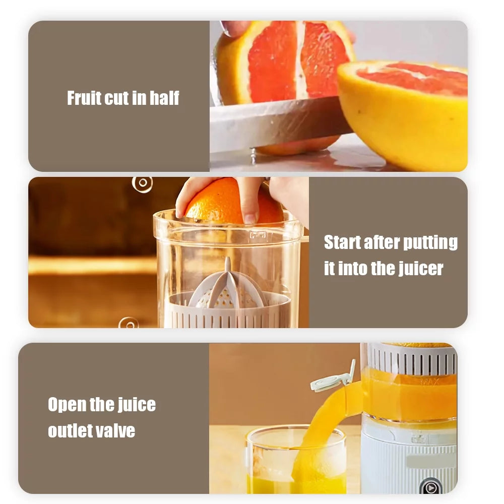 Walmeck Electric Juicer Rechargeable Portable Citrus Squeezer W203585