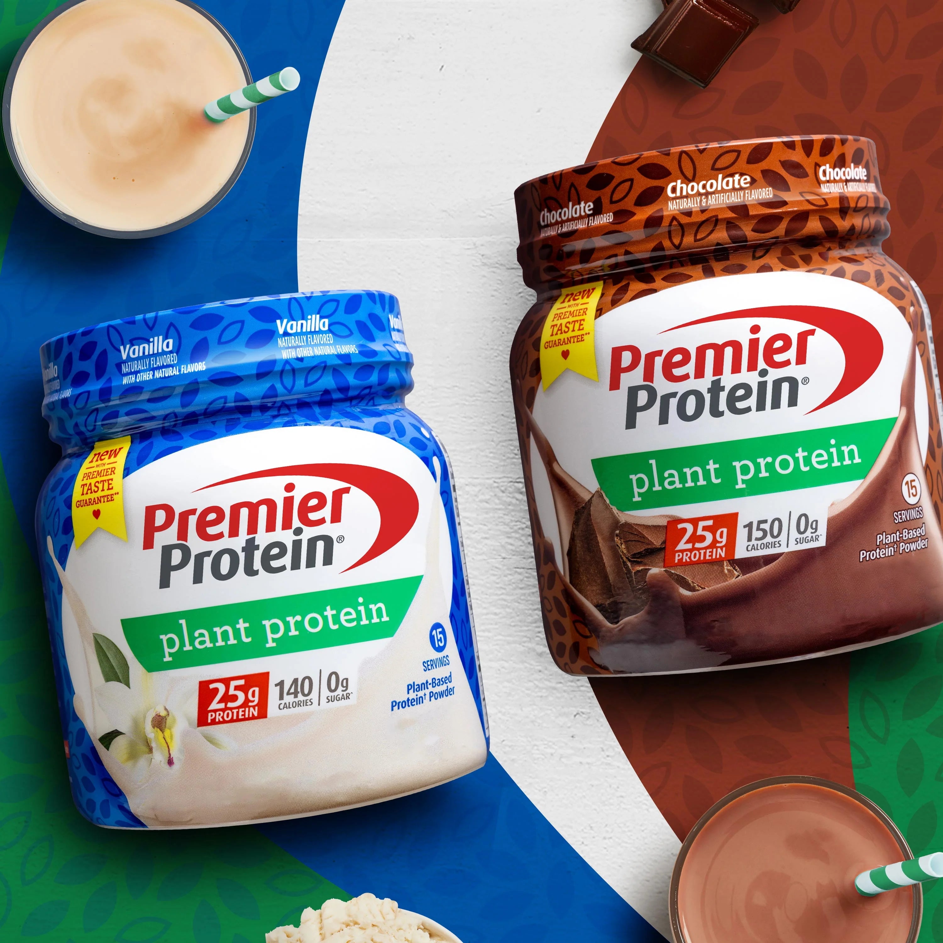 Premier Protein Powder Plant Protein, Vanilla, 25g, 15 Servings I682