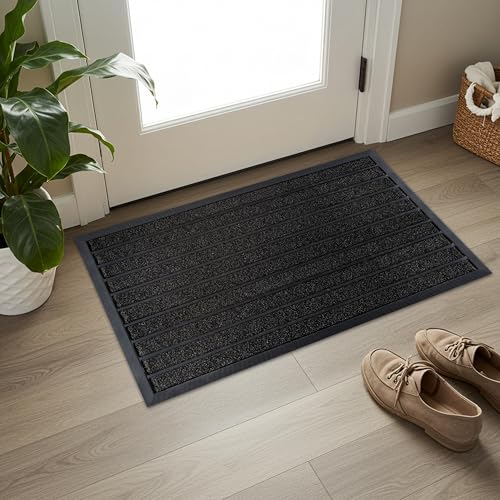 ubdyo Extra Durable Door Mat Non-Slip Outdoor Entrance 30" x 17" Bright Brown W5648