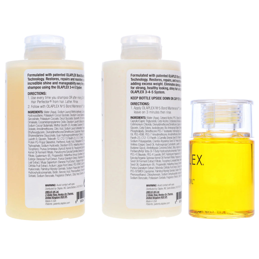 Olaplex No.4 Shampoo, No.5 Conditioner & No.7 Bonding Oil Combo Pack A504113