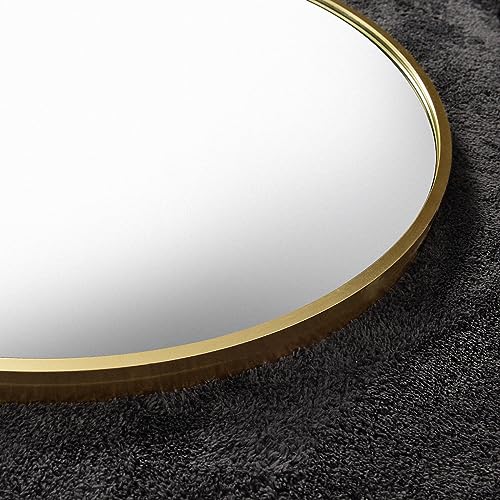 Arched Floor Mirror 58"x18" Full Length with Stand, Aluminum Frame, Black S856658