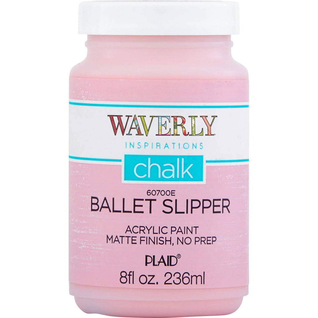 Waverly Inspirations Chalk Paint, Ultra Matte, White, 8 fl oz N9170