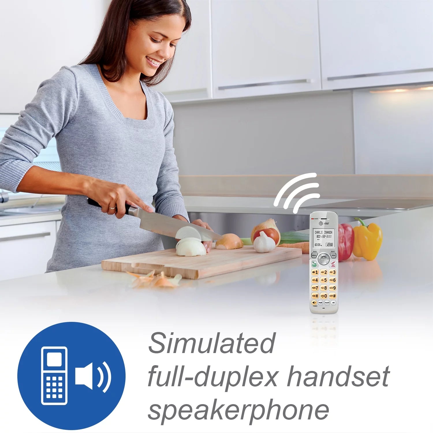 AT&T 4-Handset Cordless Phone with Answering System and Call Block, EL52429 I332155