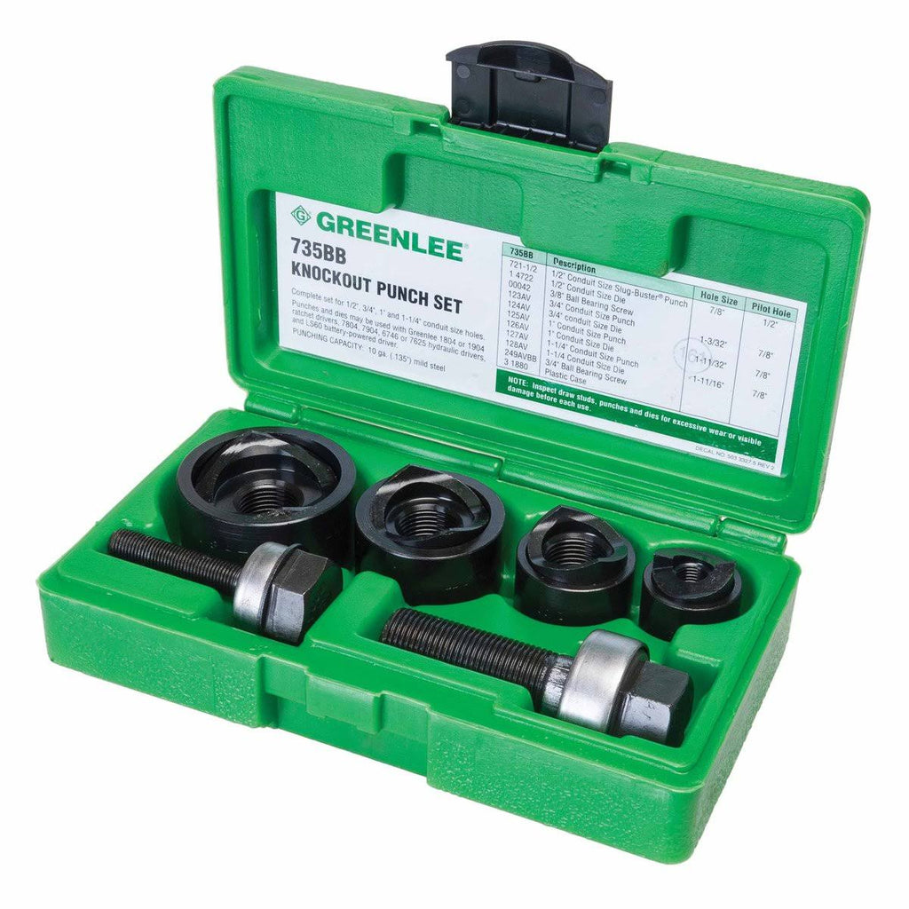 Greenlee 735BB Round Knockout Punch Kit T5971