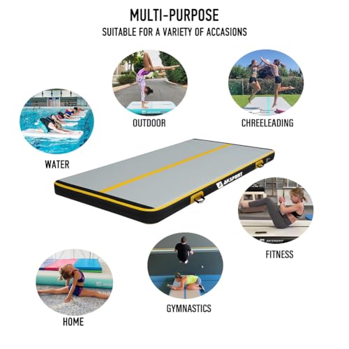 AKSPORT Gymnastics Air Mat Tumble Track with Air Pump A7907