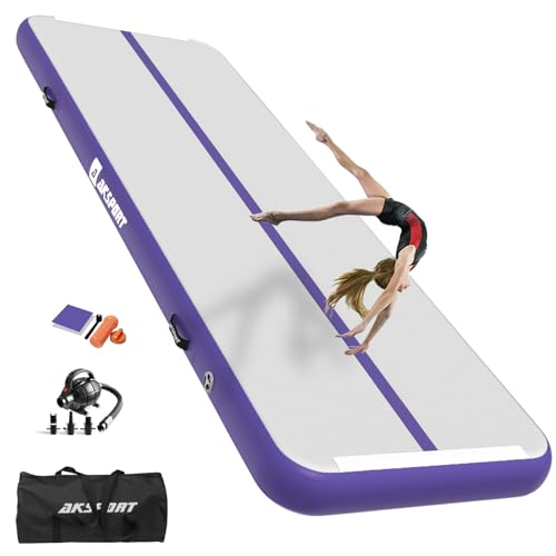 AKSPORT Gymnastics Air Mat Tumble Track with Air Pump A7907