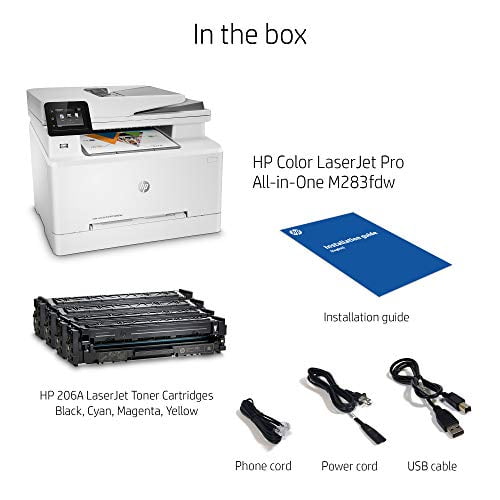 HP LaserJet M283fdw MFP Color Multifunction Laser Printer E89360