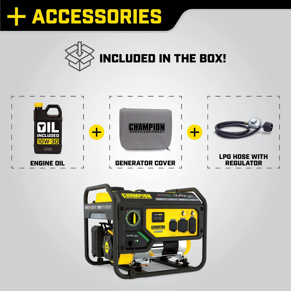 Champion Power Equipment 3500 Watt Dual Fuel Portable Generator R169158