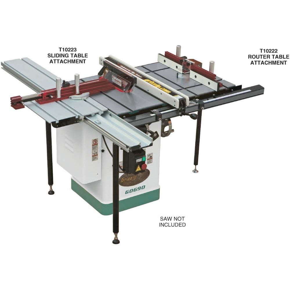 Grizzly T10222 Router Extension Table for Table Saw R5643