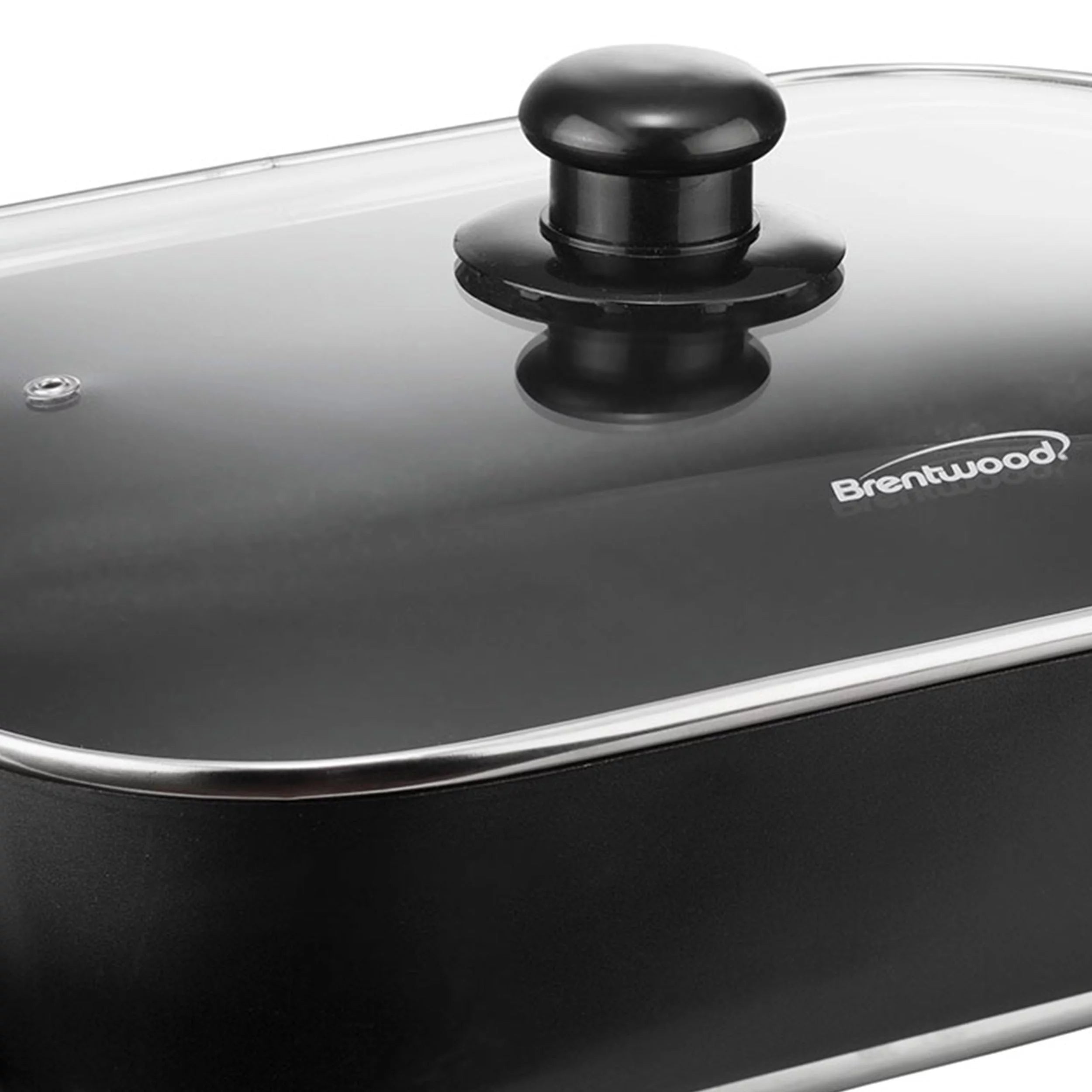 Brentwood 16" Electric Skillet with Glass Lid, Non-Stick Y166