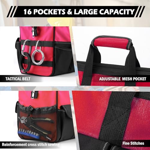 Heavy Duty 15 Inch Portable Tool Bag with Adjustable Shoulder Strap P216208