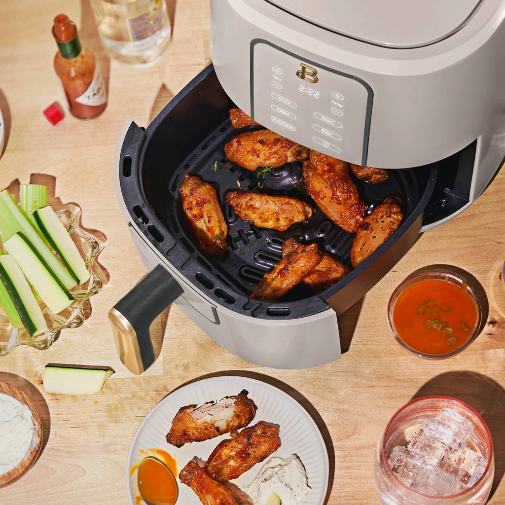 Beautiful 3 Qt Air Fryer with TurboCrisp Technology, White Icing by Drew Barrymore Q37808