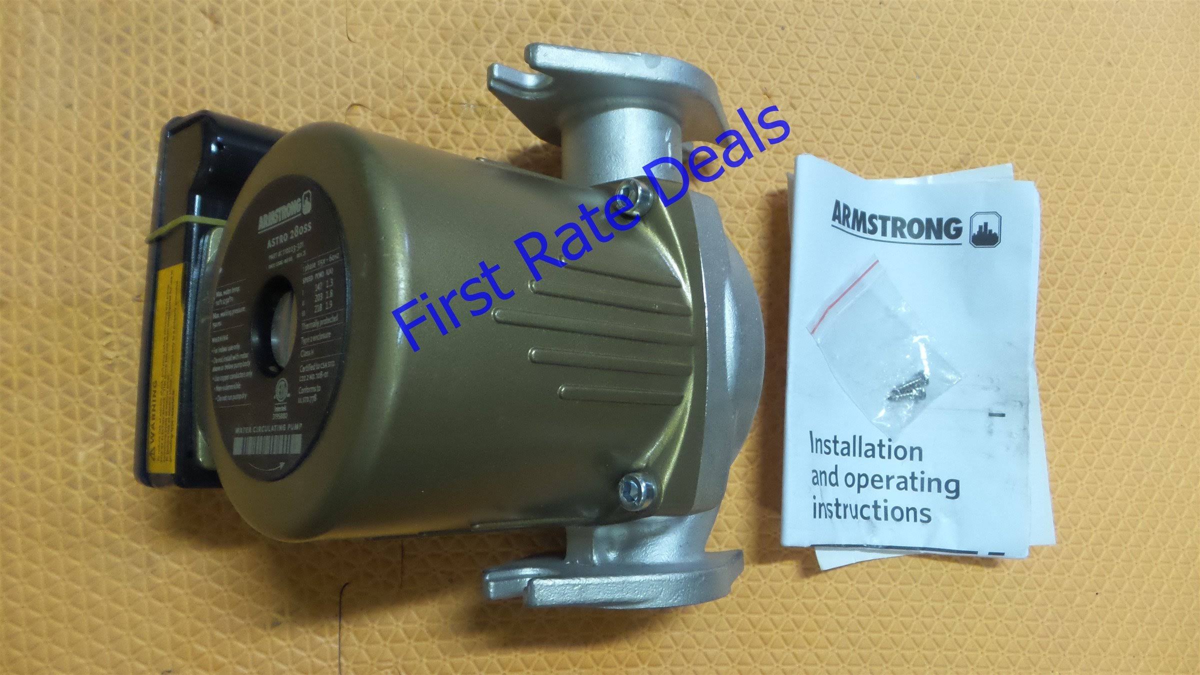 Armstrong Pumps Astro 280SS Circulator Pump, 115V, 5/16 HP B6998