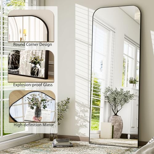 HARRITPURE 57"x20" Full Length Mirror with Aluminum Frame, Gold A38098
