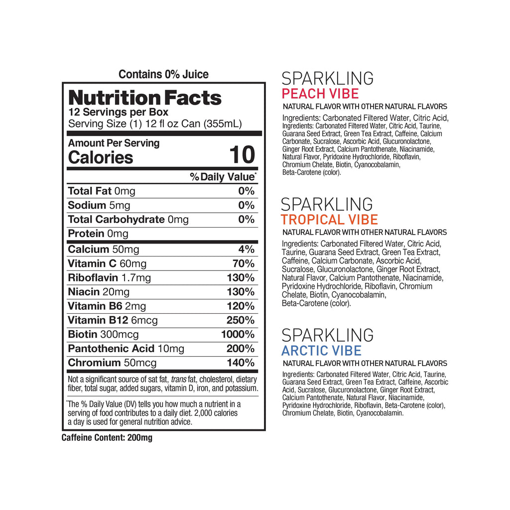 CELSIUS Sparkling Space Variety Pack, Functional Energy Drink, 12 fl oz, 12-Pack T823