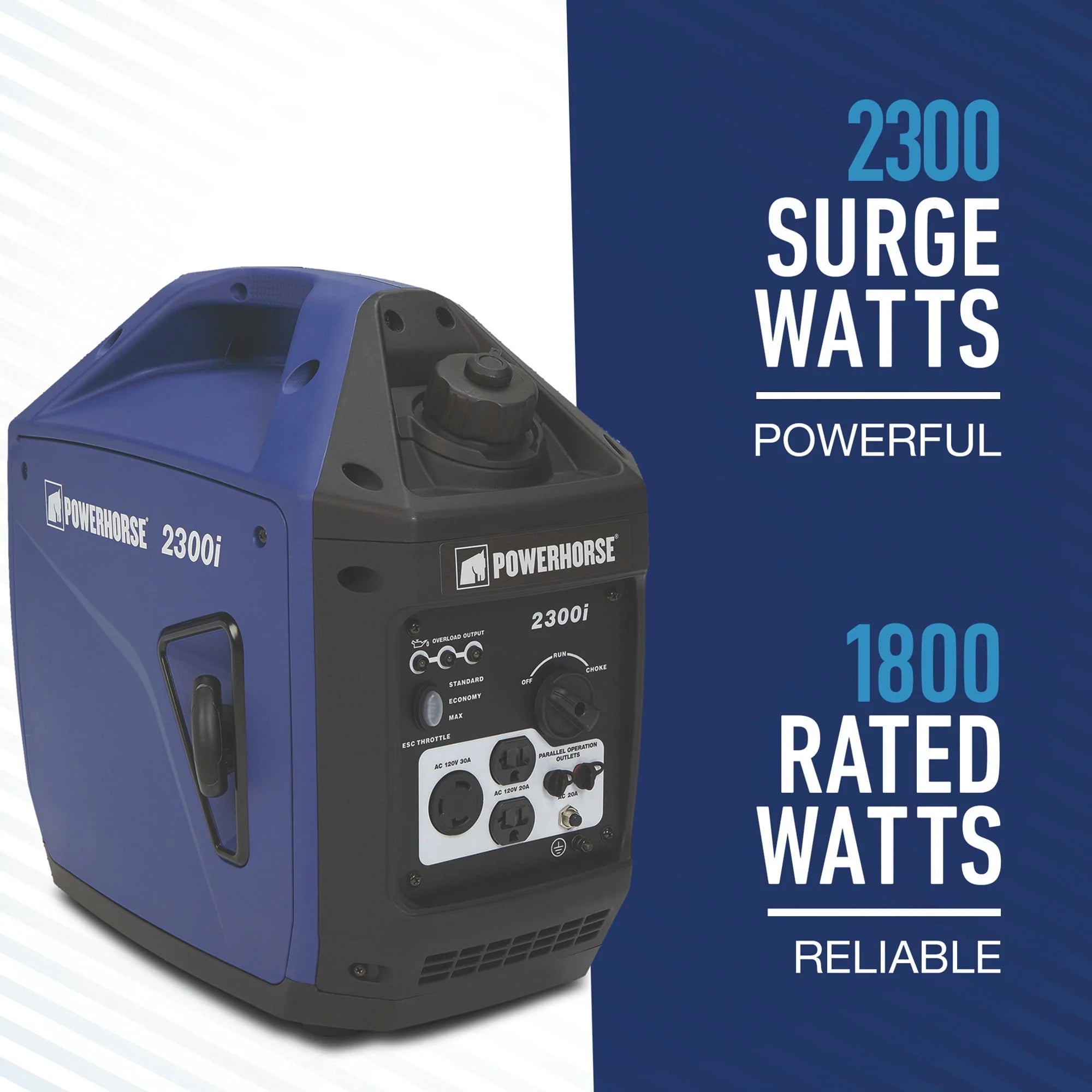 Powerhorse Portable Inverter Generator 2300 Surge Watts H666