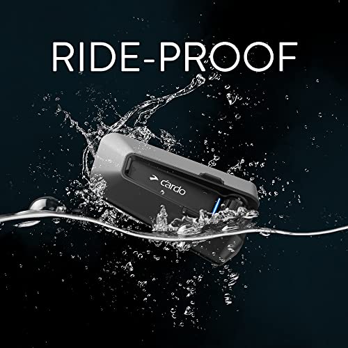 Cardo PACKTALK Edge Motorcycle Bluetooth Headset Intercom - Single Pack, Black P84142