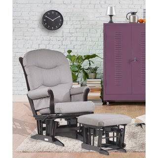Dutailier Sleigh Glider & Nursing Ottoman Combo, Light Grey O851326