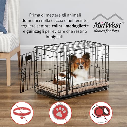 MidWest Homes for Pets Double Door 36-Inch Folding Dog Crate Y75670