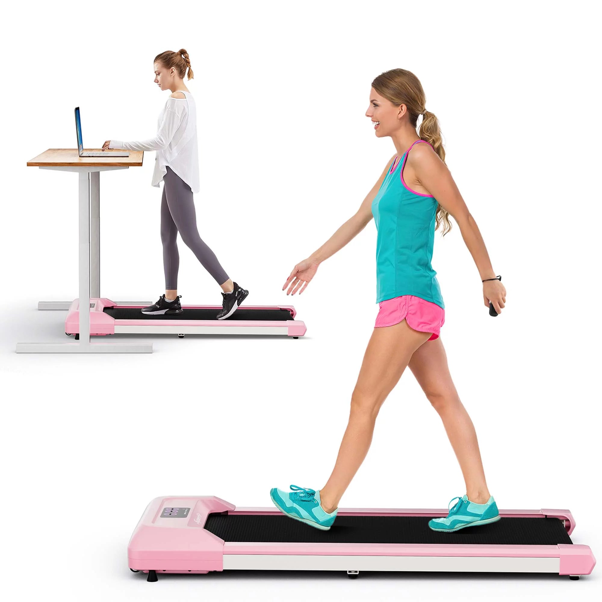 SuperFit Walking Pad Under Desk Treadmill with Remote Control, Black G33180