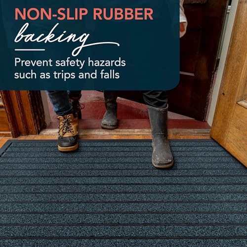 ubdyo Extra Durable Door Mat Non-Slip Outdoor Entrance 30" x 17" Bright Brown W5648
