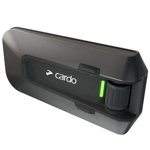 Cardo PACKTALK Edge Motorcycle Bluetooth Headset Intercom - Single Pack, Black P84142