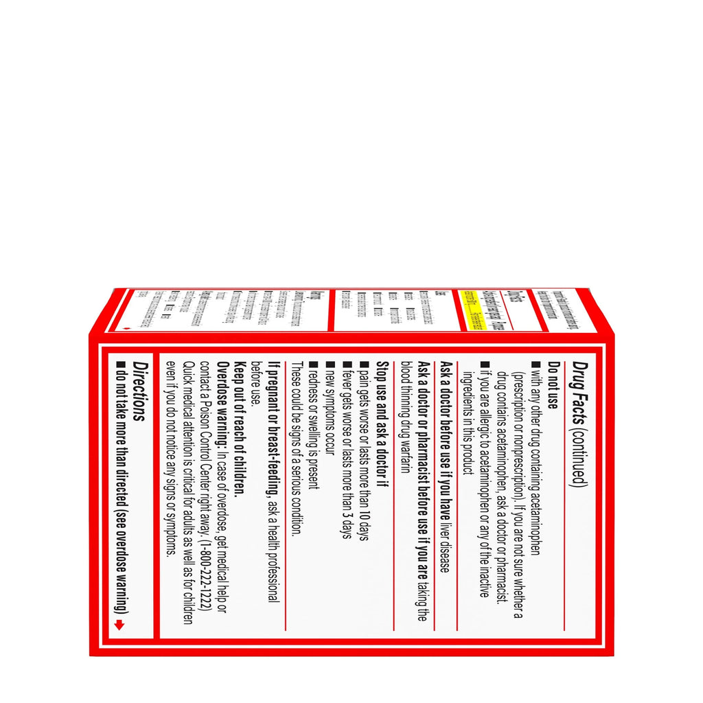 Tylenol Extra Strength Acetaminophen Rapid Release Gels, 100 ct H788