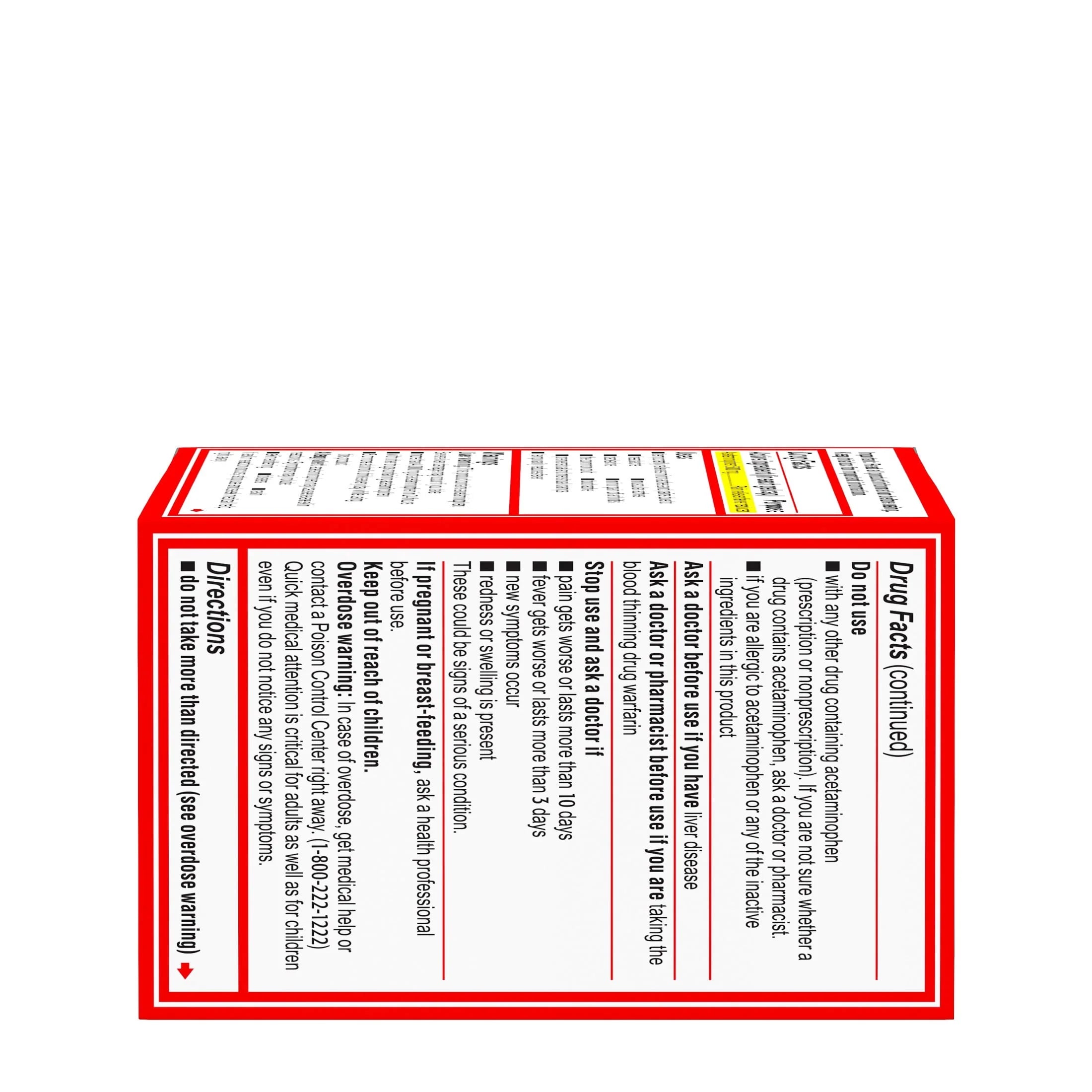 Tylenol Extra Strength Acetaminophen Rapid Release Gels, 100 ct H788