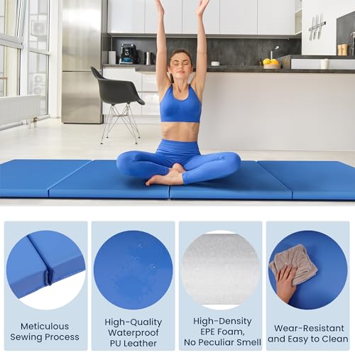 Folding Exercise Gymnastics Mat 2" Thick with Carrying Handles F717
