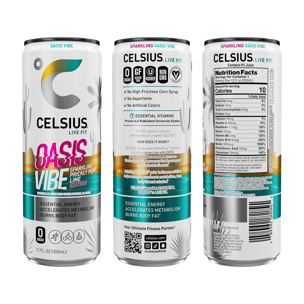 CELSIUS Sparkling Space Variety Pack, Functional Energy Drink, 12 fl oz, 12-Pack T823