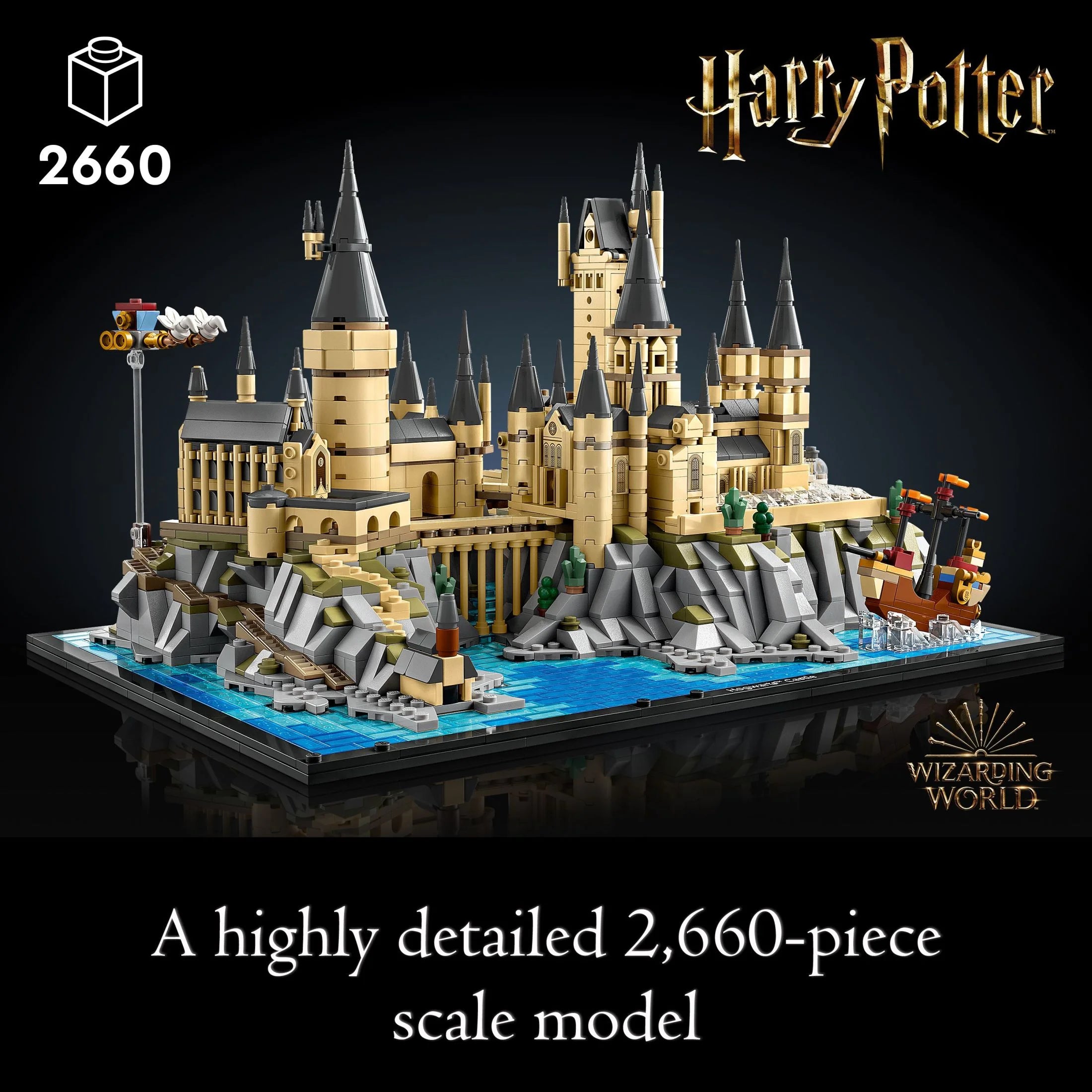 LEGO Harry Potter Hogwarts Castle and Grounds 76419 Building Set for Adults Z806403