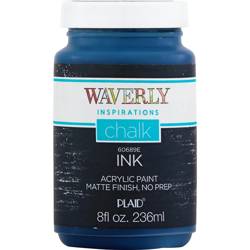 Waverly Inspirations Chalk Paint, Ultra Matte, White, 8 fl oz N9170