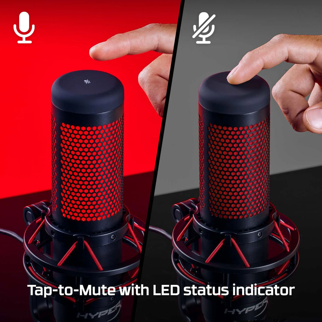 HyperX QuadCast USB Condenser Gaming Microphone for PC, PS4, PS5 and Mac A393077