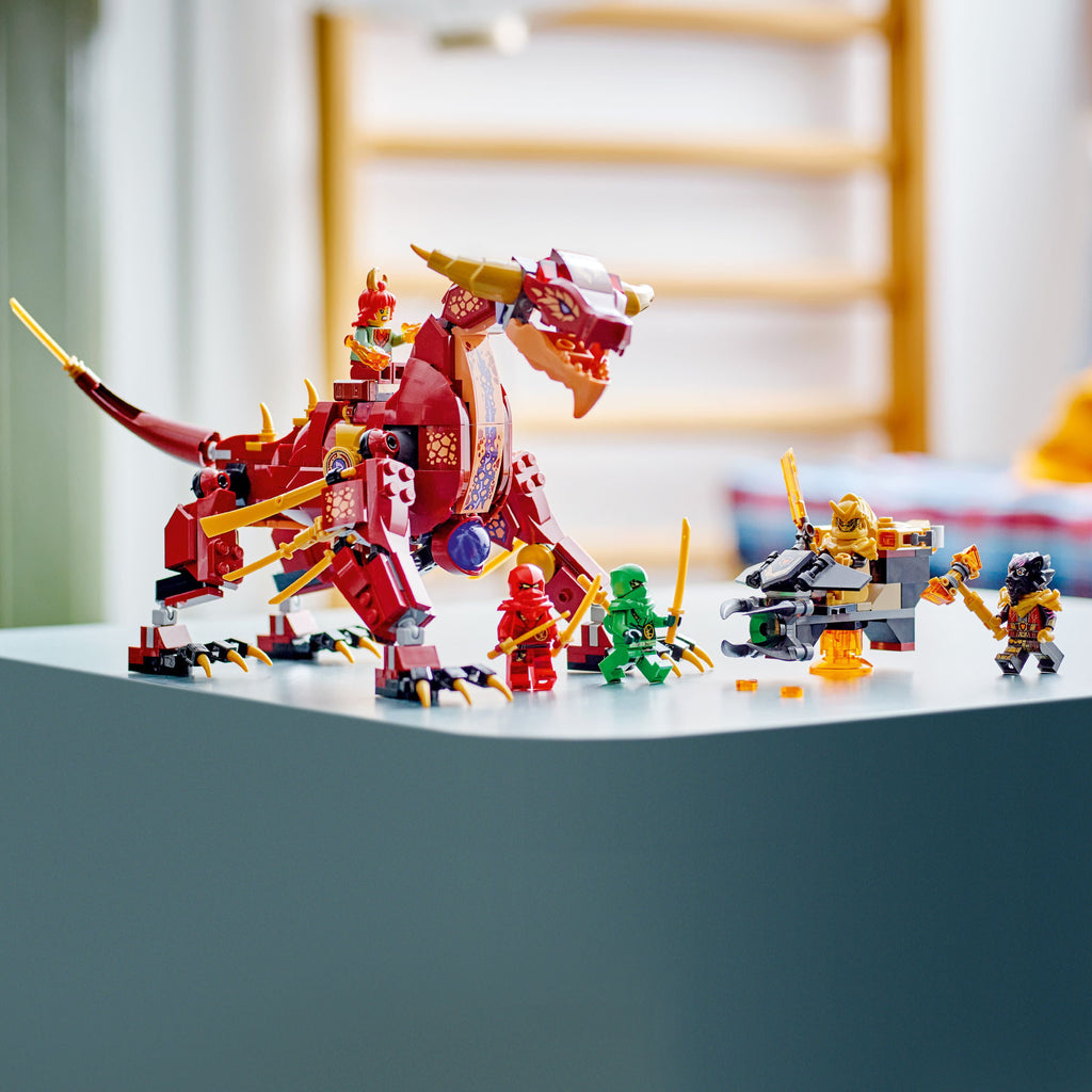 LEGO NINJAGO Heatwave Transforming Lava Dragon 71793 Building Toy Set D62454