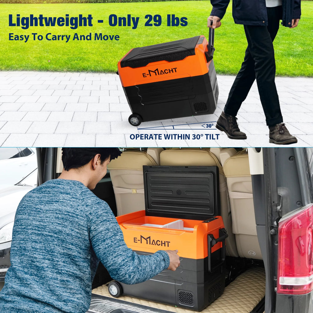 12V Portable Dual Zone Car Refrigerator 31.7QT with WiFi App Control N5786