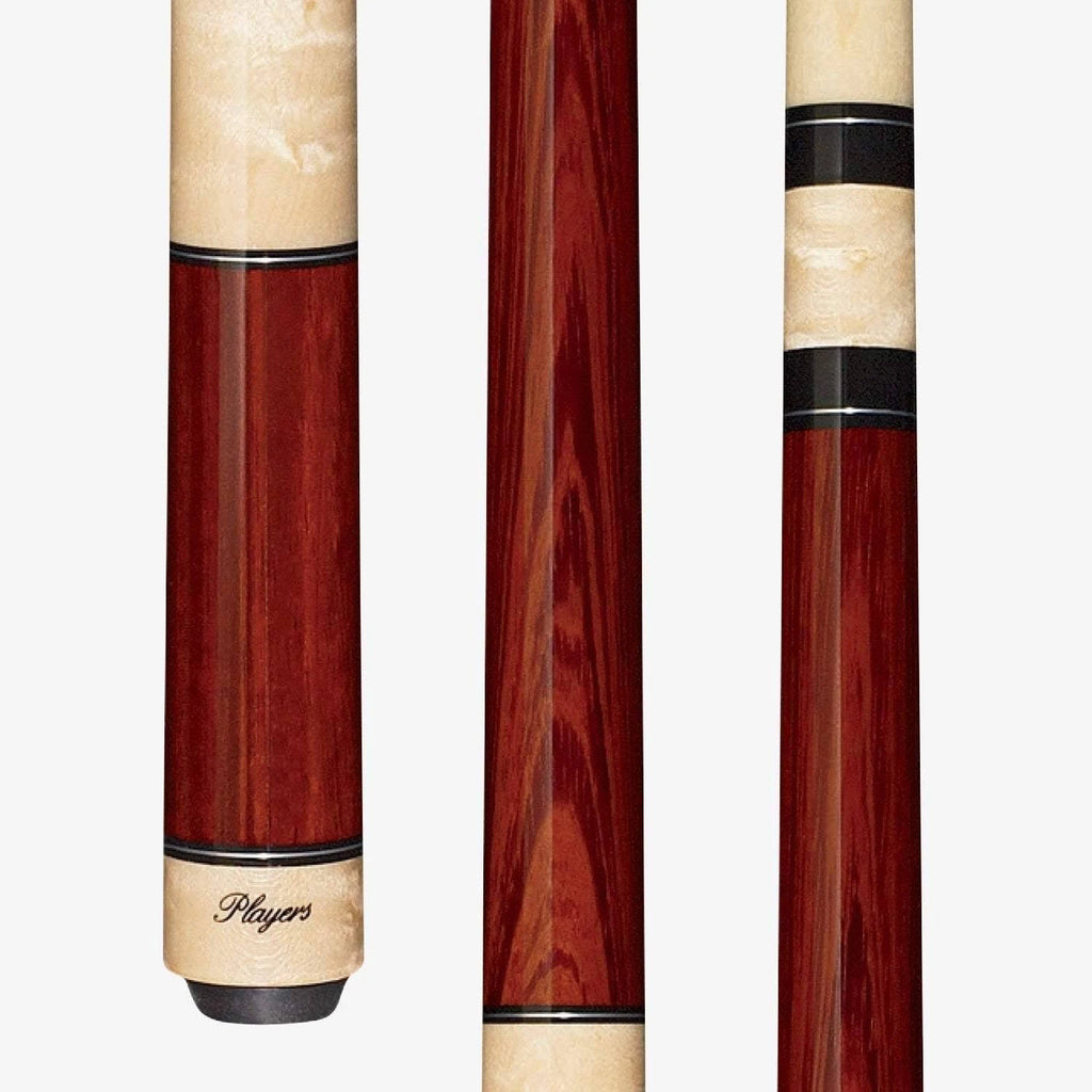 Players Exotics E-5100 Zebrawood Birds-Eye Maple Sneaky Pete Cue Z71789