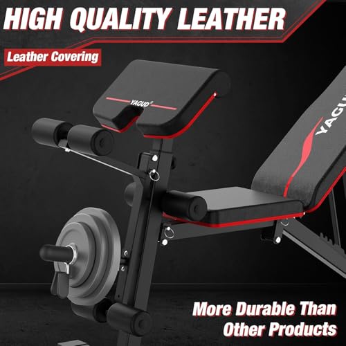 Adjustable Weight Bench for Home Gym, 800 LB Incline Decline Strength Training R306107