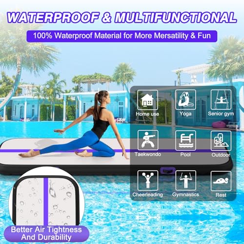 Inflatable Gymnastics Tumbling Mat with Electric Pump W352941