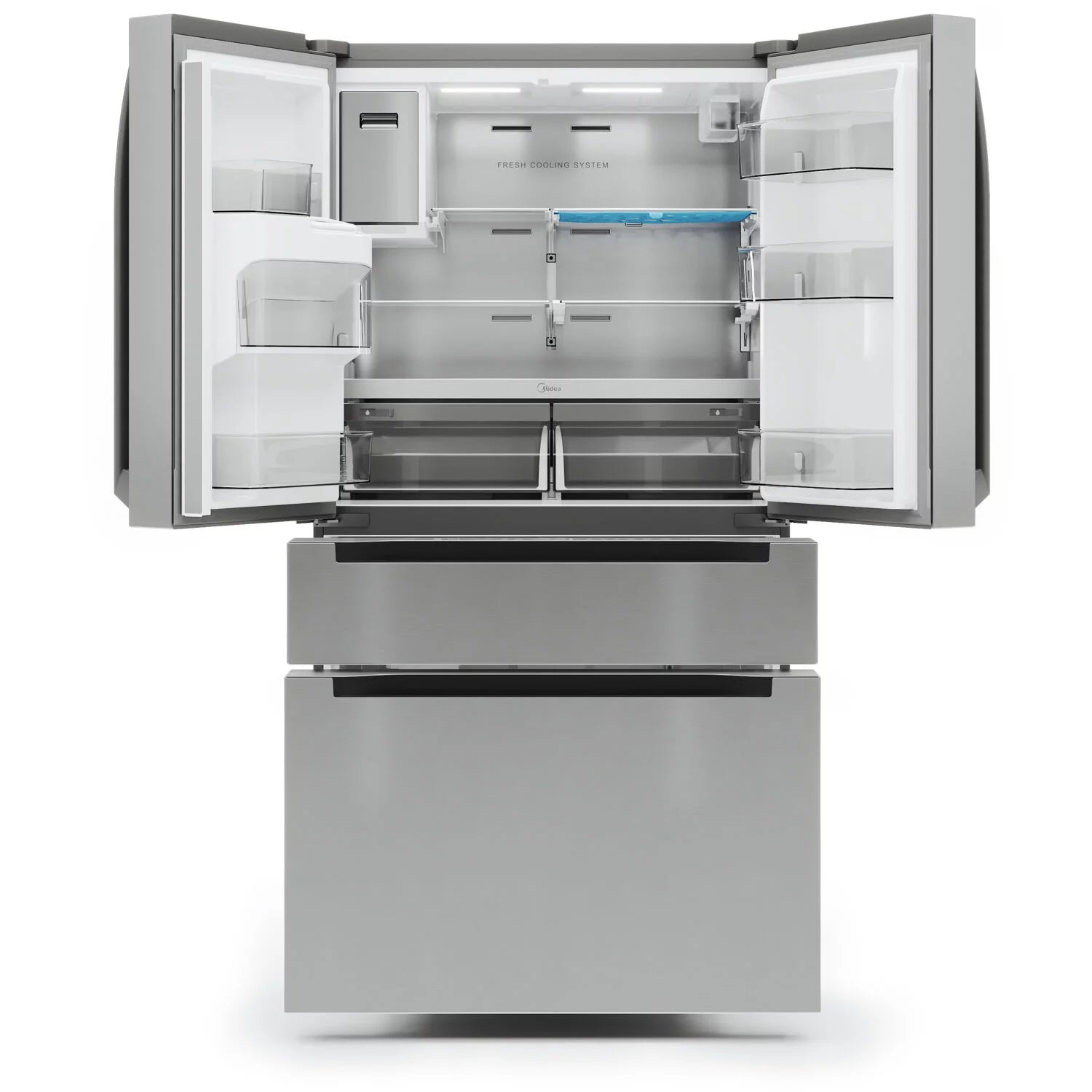 Midea 21.6 Cu. Ft. French Door Refrigerator, Stainless Steel W10647