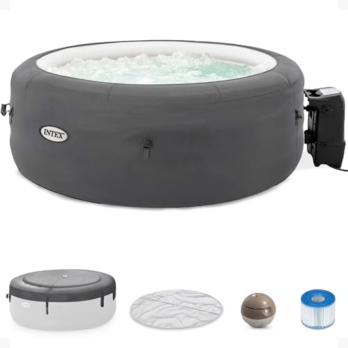 INTEX SimpleSpa Inflatable Hot Tub, 6 Person Jet Massage Spa with Pump and Cover S2086