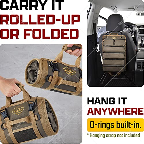 Ryker Roll Up Tool Bag Organizer with Detachable Pouches O5686