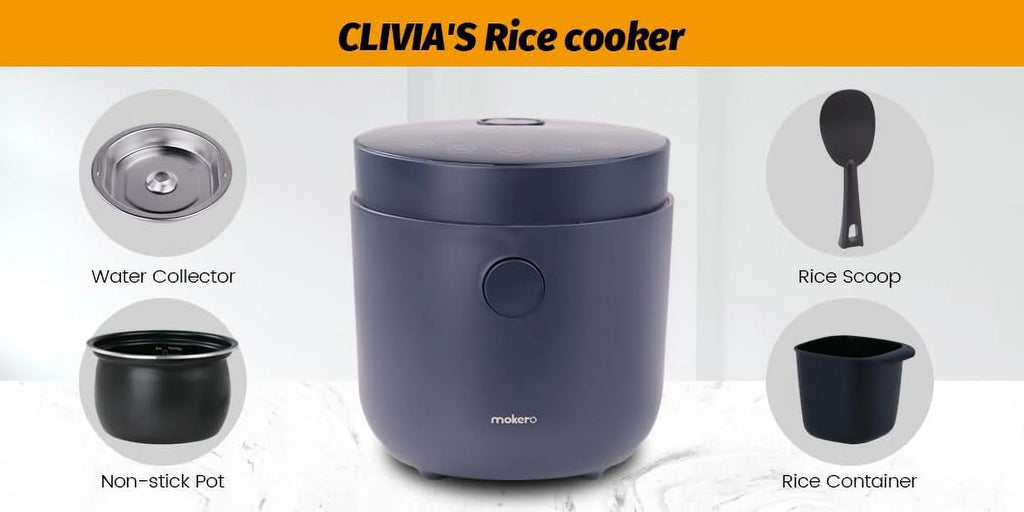 Mii Low Sugar Rice Cooker 2L Stainless Steel O464