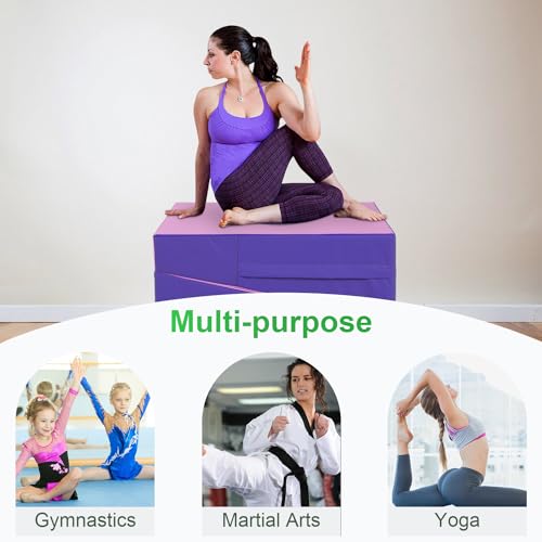 BestMassage Gymnastics Mat Folding Tumbling Mat with Handle G7001
