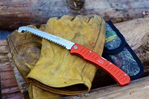 Outdoor Edge Flip N' Zip Saw 4.5" Folding Hunting Saw with Nylon Sheath F4522
