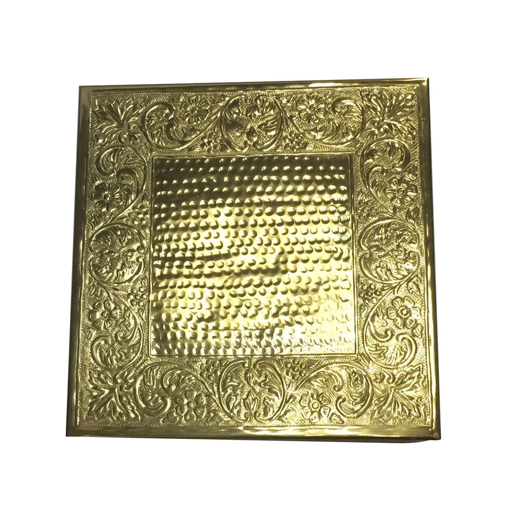 Gold Wedding Cake Stand Square 18x22 Aluminum U50291