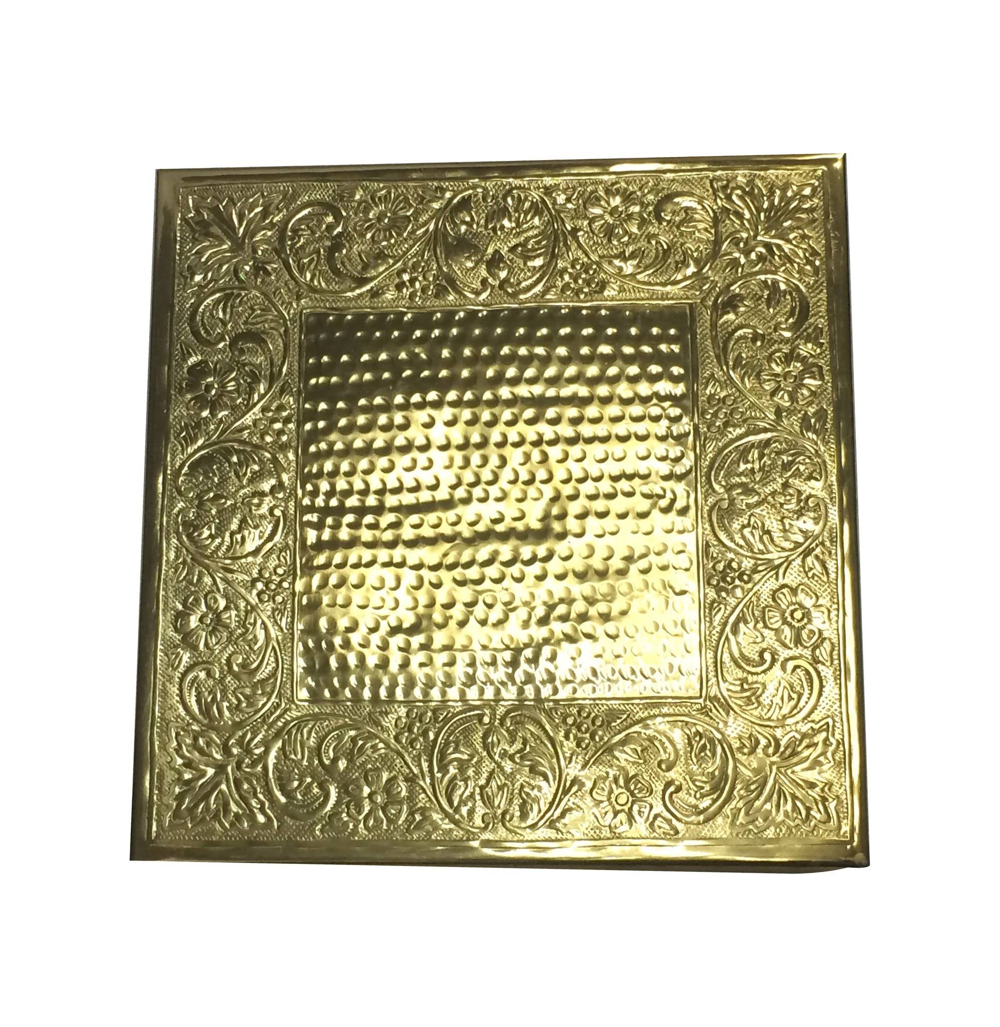 Gold Wedding Cake Stand Square 18x22 Aluminum U50291